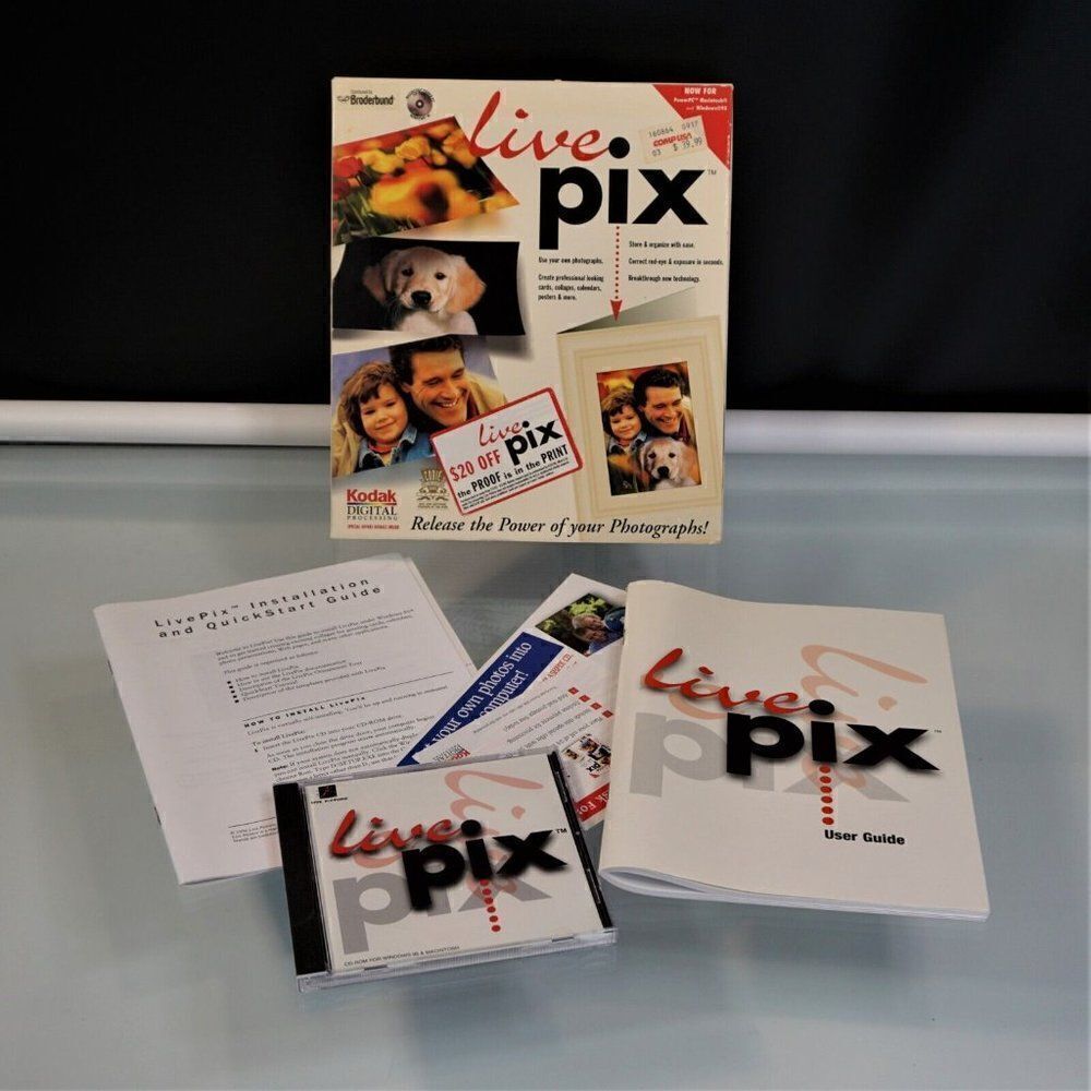 Live Pix Windows 1997 CD ROM With User Guide And Installation - Picture 2 of 9